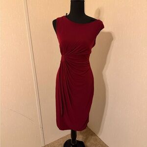 Enfocus Studio Rich Red Midi Dress